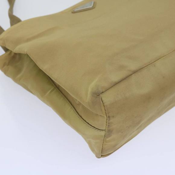 PRADA Shoulder Bag Nylon Beige Auth ac2724 - Picture 8 of 16